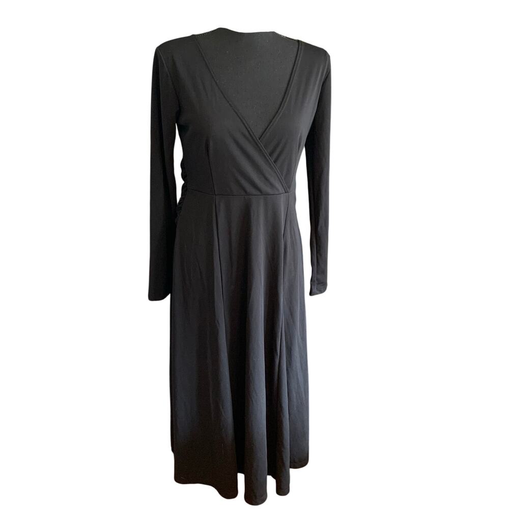 Elegant Black Long Sleeve Dress